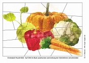 Erntedank-Puzzlebild Gemüse - Kindergottesdienst