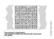 Kreuzwortpuzzle Nr.2, allgemeine bibl. Begriffe - Kindergottesdienst