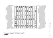 Kreuzwortpuzzle Nr.2, Lösung - Kindergottesdienst