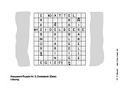 Kreuzwortpuzzle Nr.5, Lösung - Kindergottesdienst